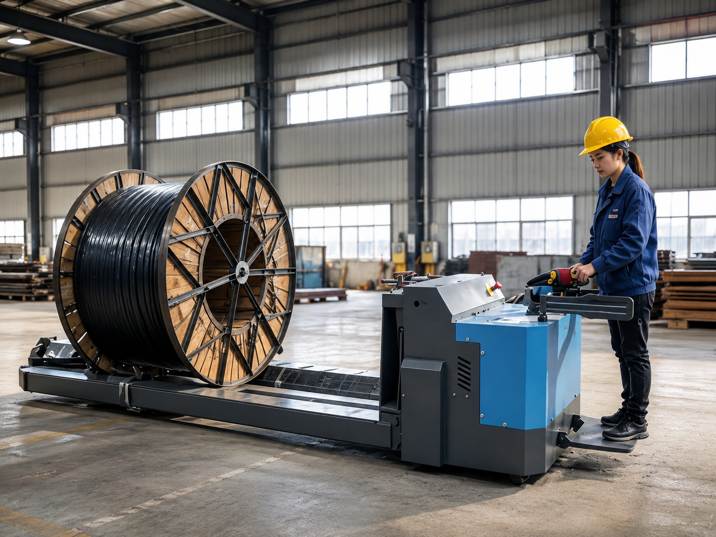 2.Cable Reel Steel Coil Truck