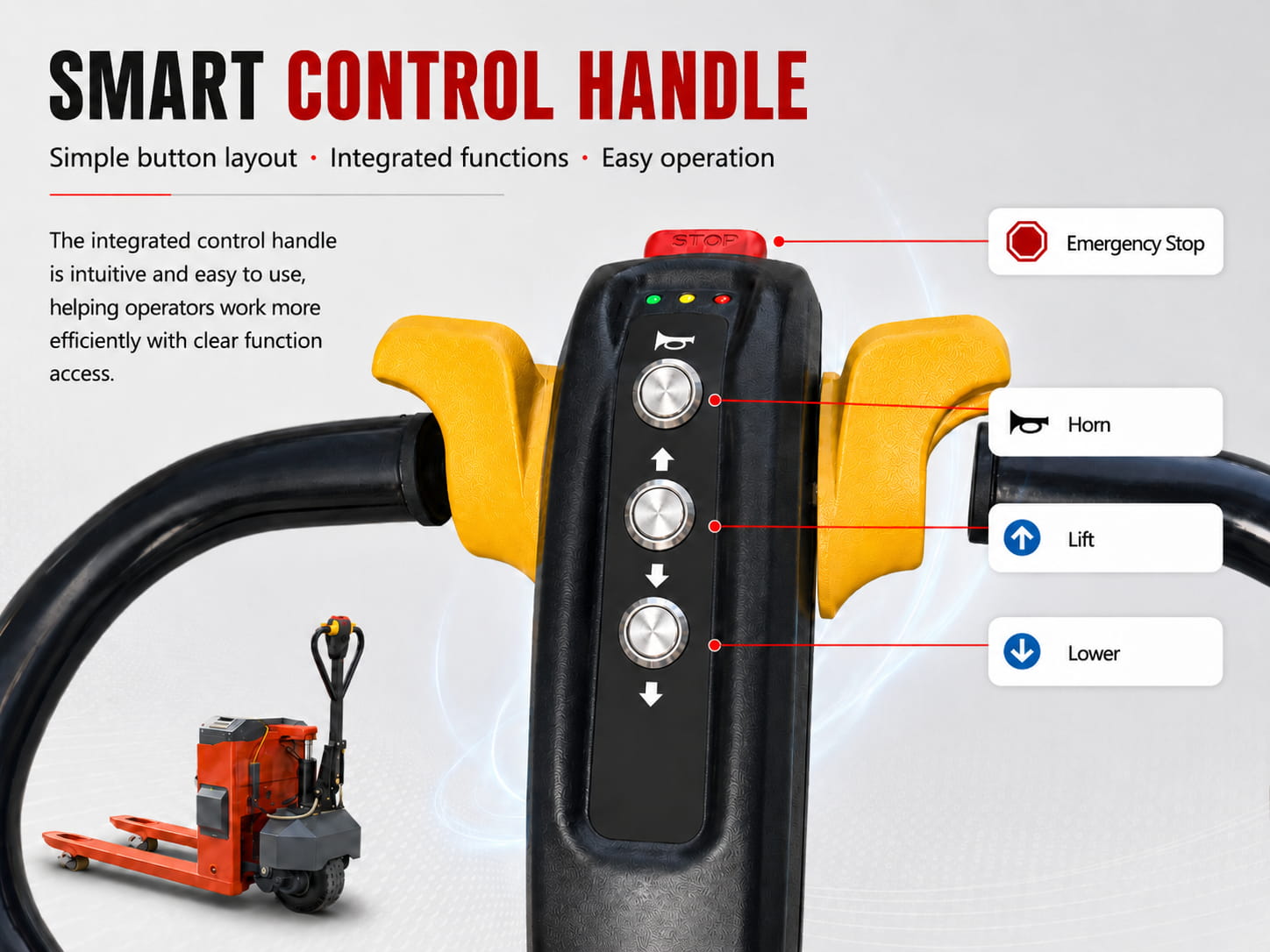 High-power brushless motor electric pallet truck