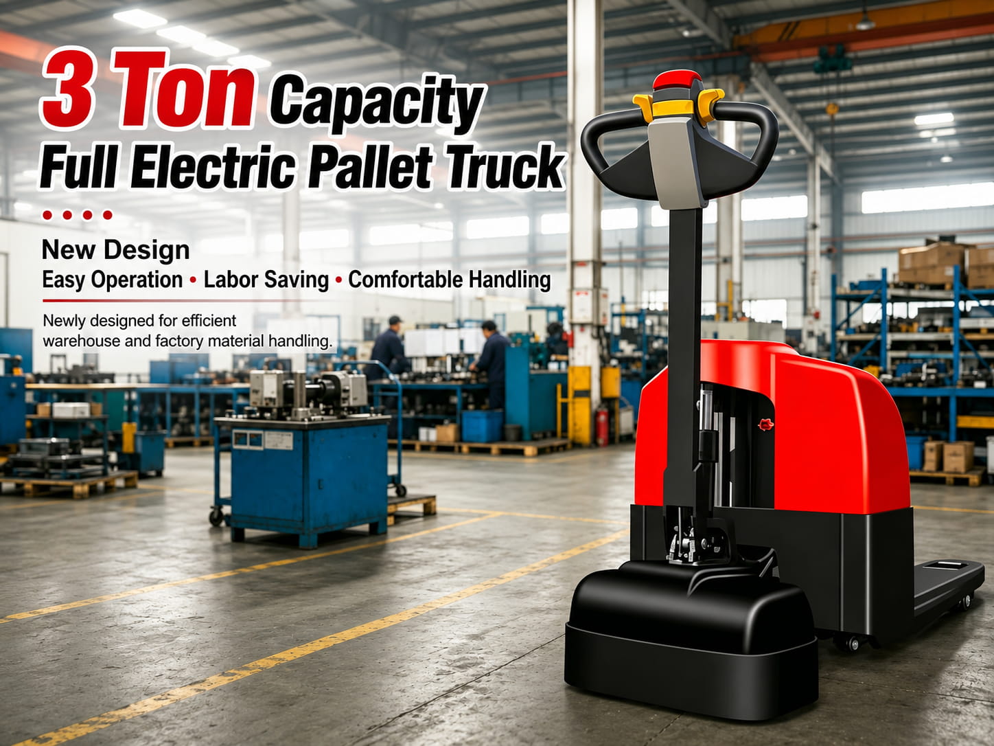 3 Ton Capacity Full Electric Pallet Truck