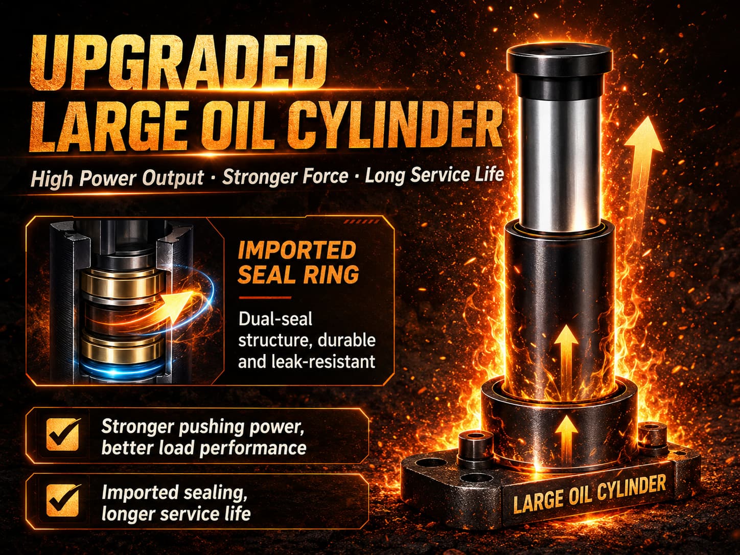 Upgraded Large Oil Cylinder Electric Pallet Truck