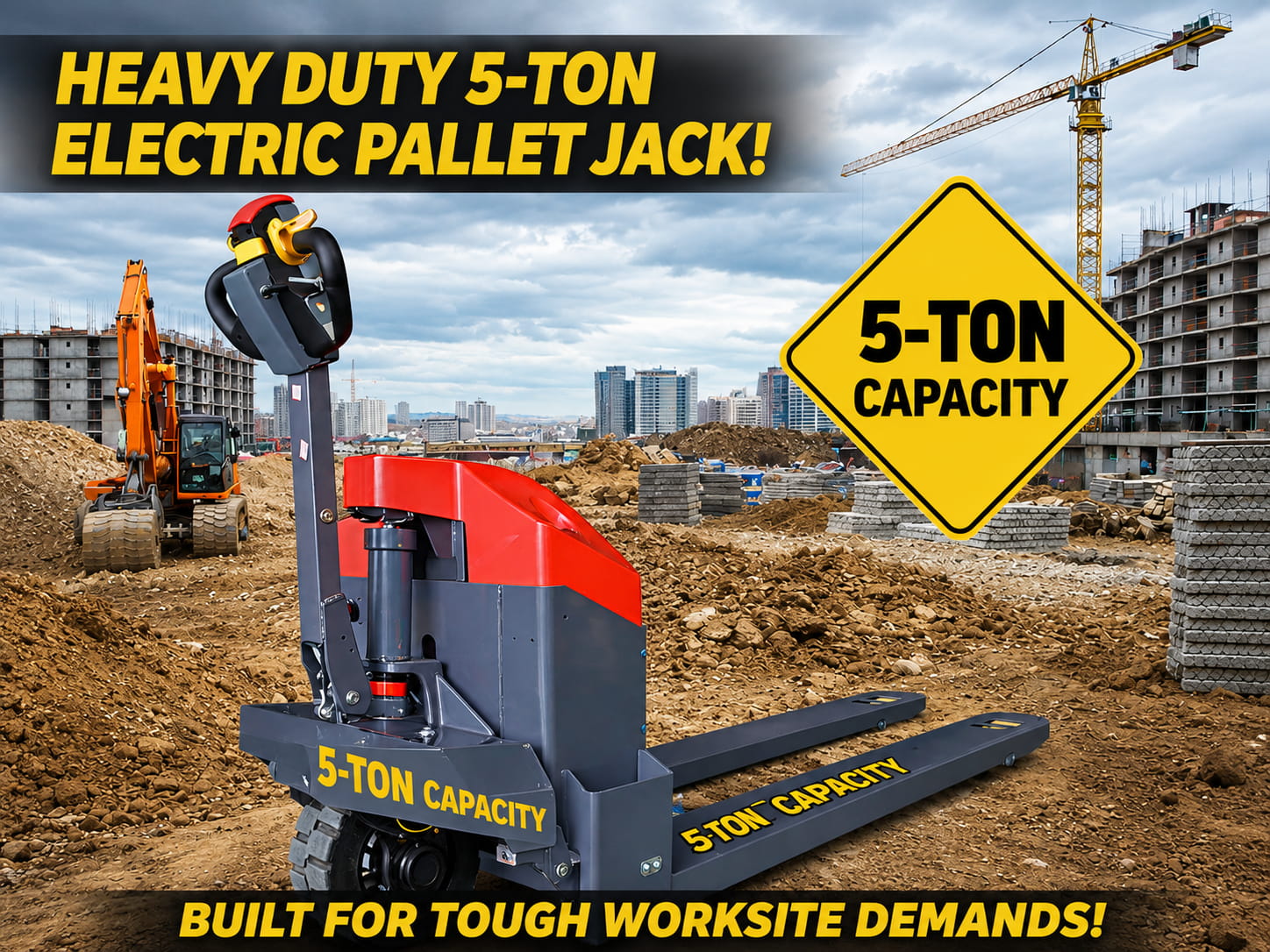 Heavy Duty 5 Ton Electric Pallet Jack