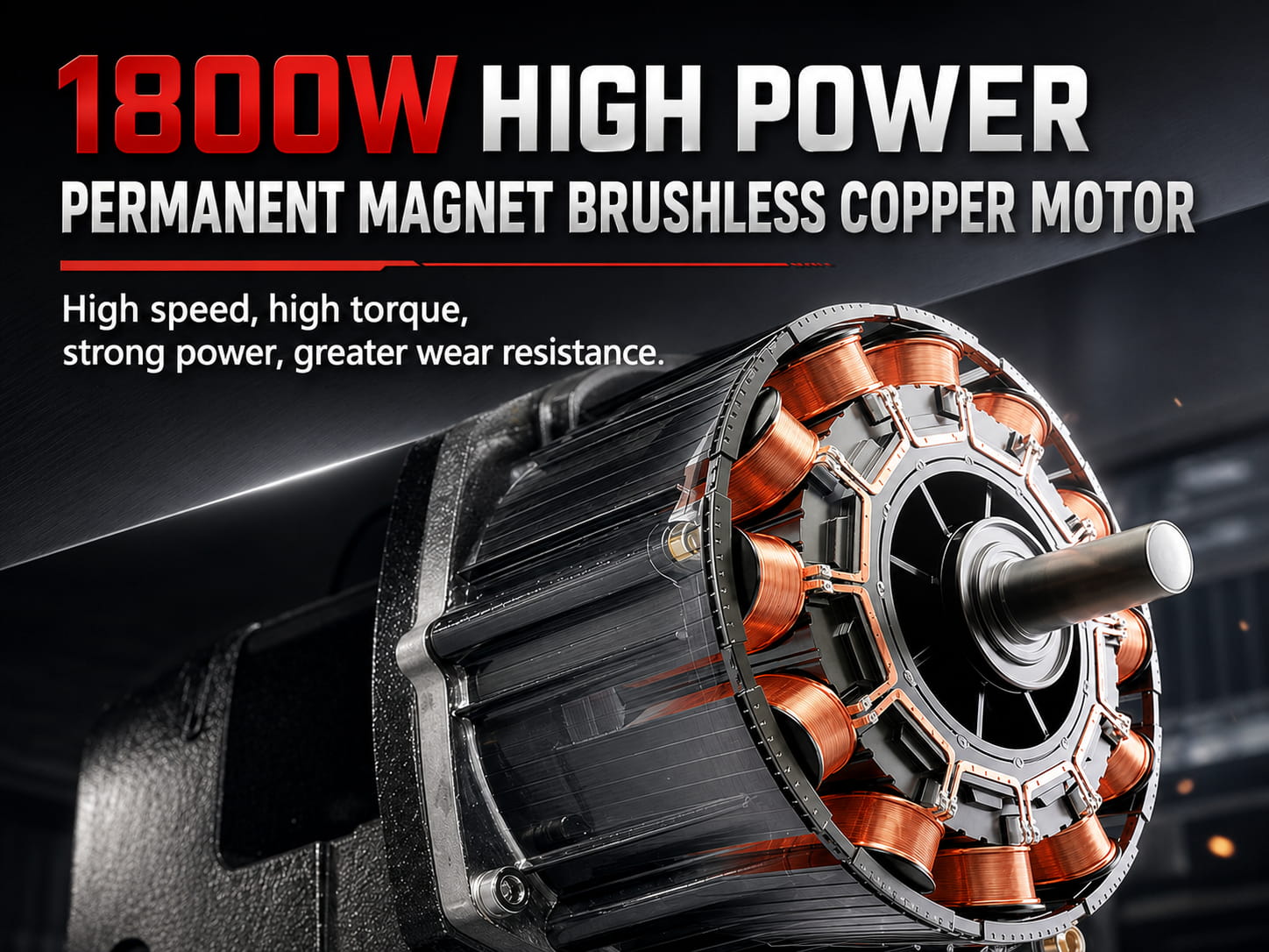 Palletslift 1800W brushless copper motor