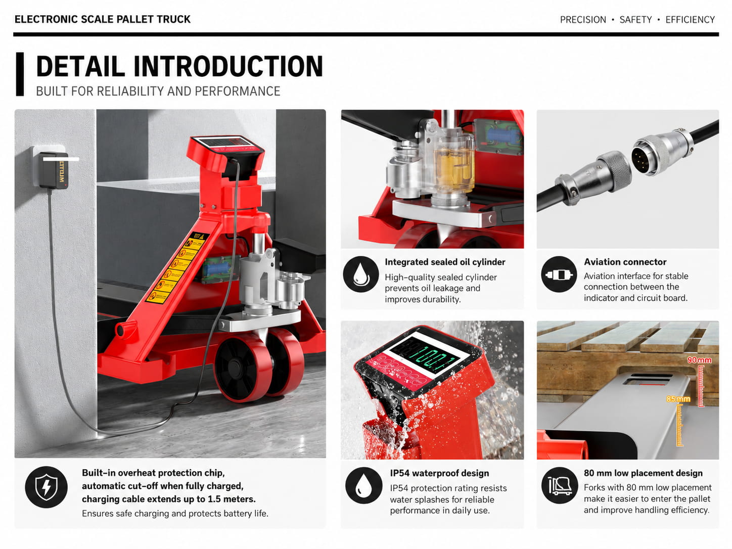 Electronic scale pallet truck practical details