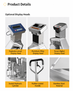 304/316 Stainless Steel Digital Pallet Truck 304 316