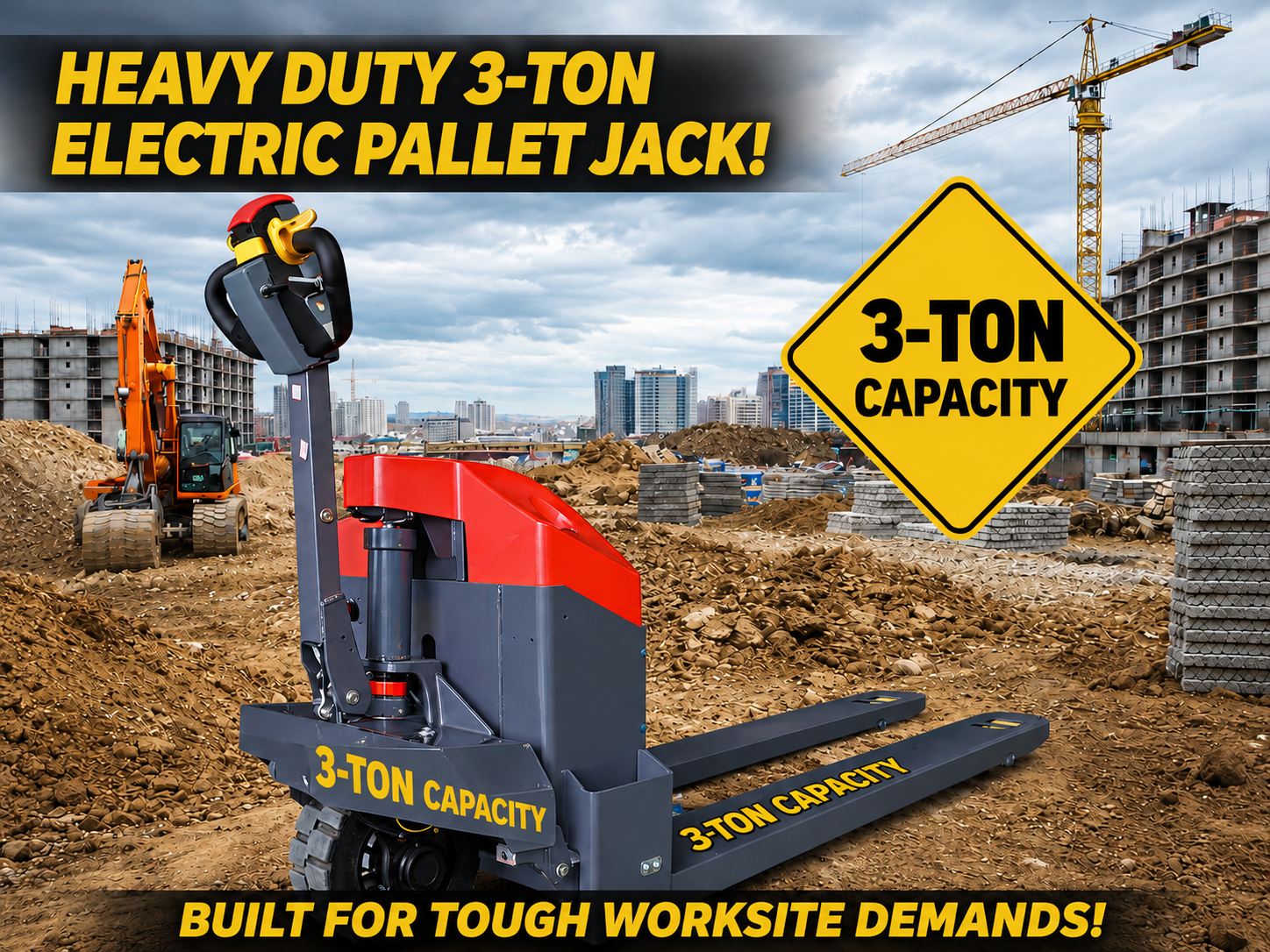 3 Ton Off Road Electric Pallet Truck