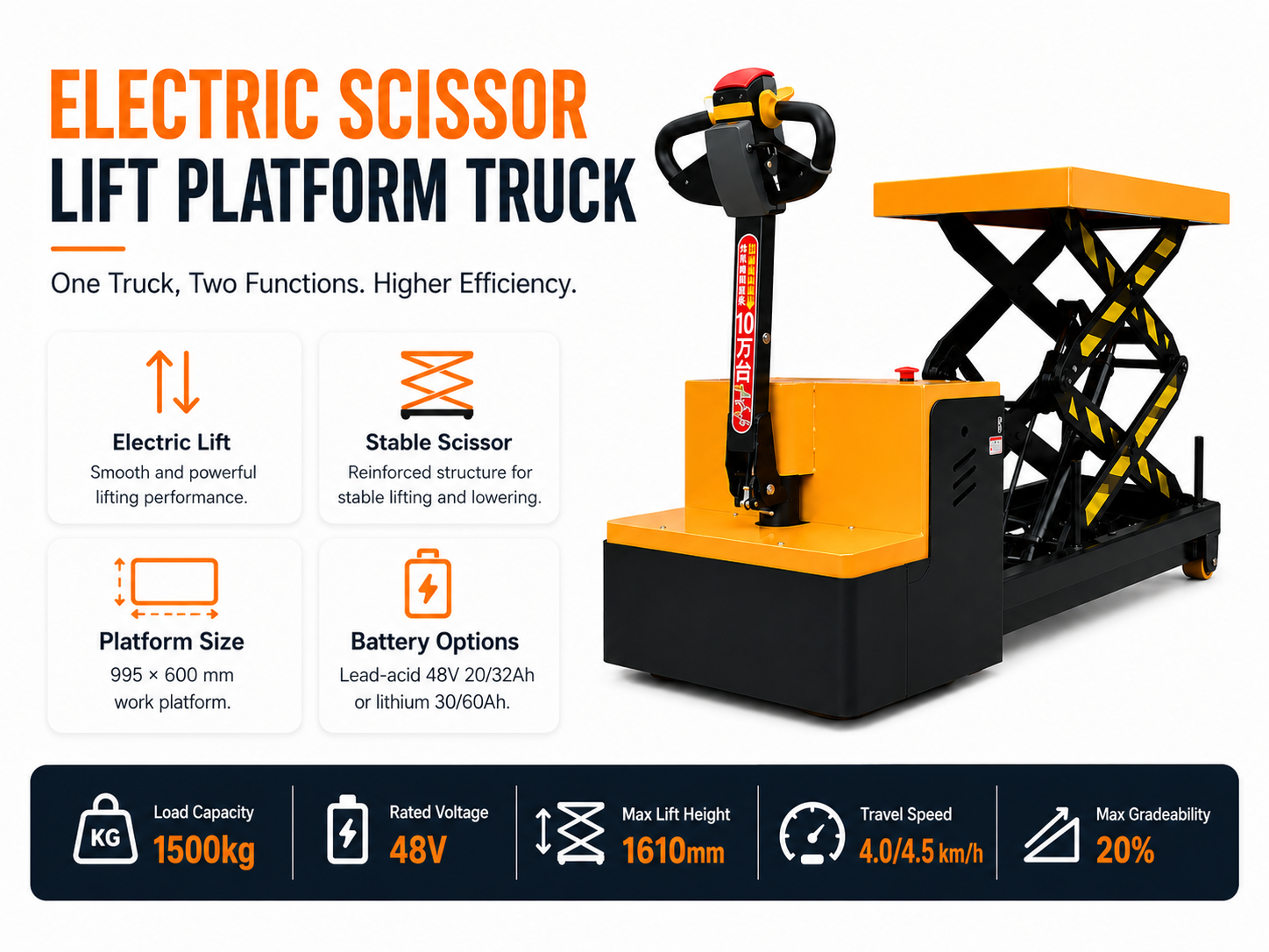 Stable Scissor Structure Electric Lifting Platform