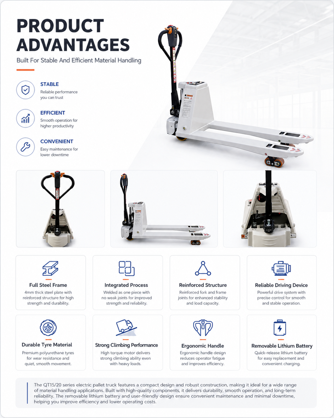 QT15/20 product advantages