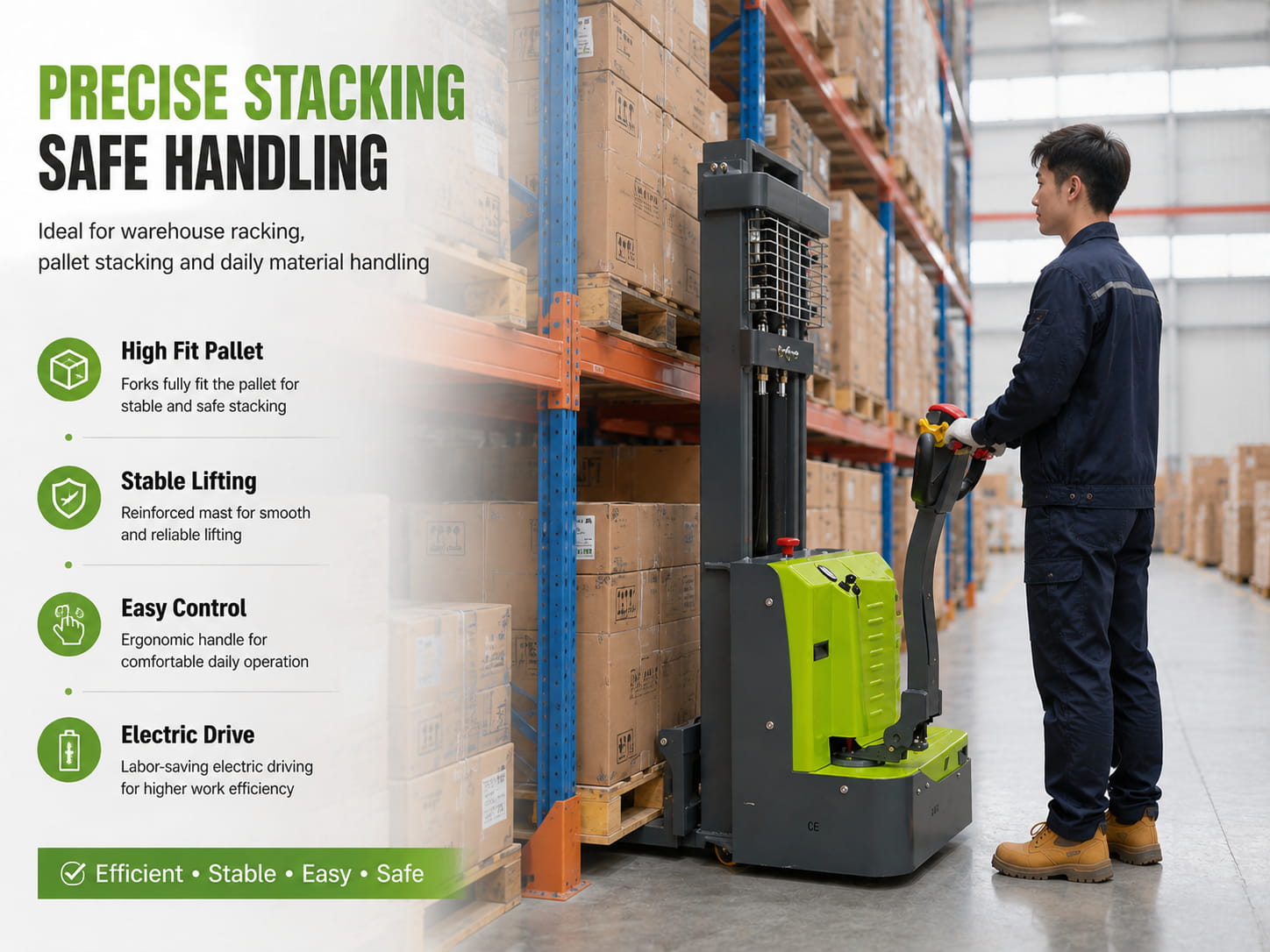 Precise Stacking Safe Handling