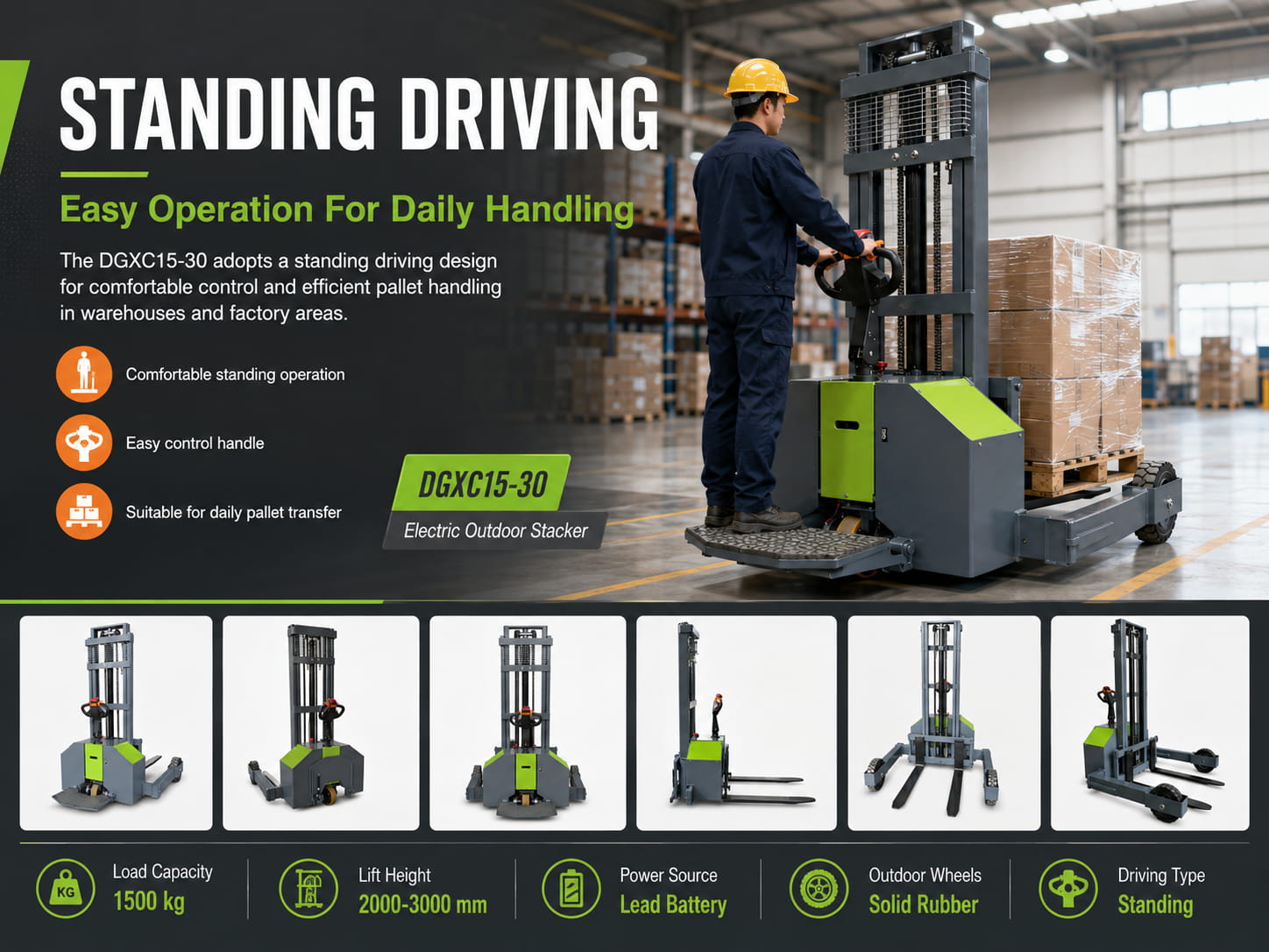 DGXC15-30 Standing Driving Operation
