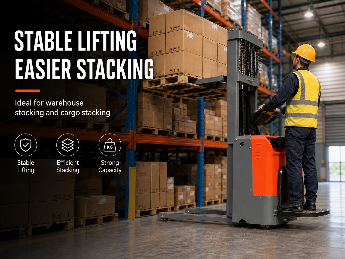 Stable Lifting Electric Stacker