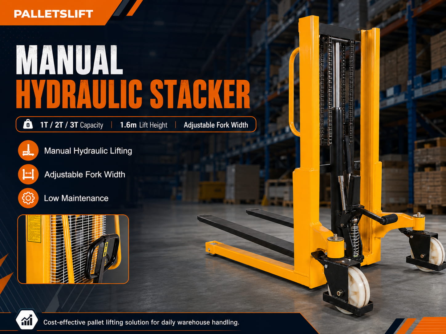 Manual Hydraulic Stacker Main Visual