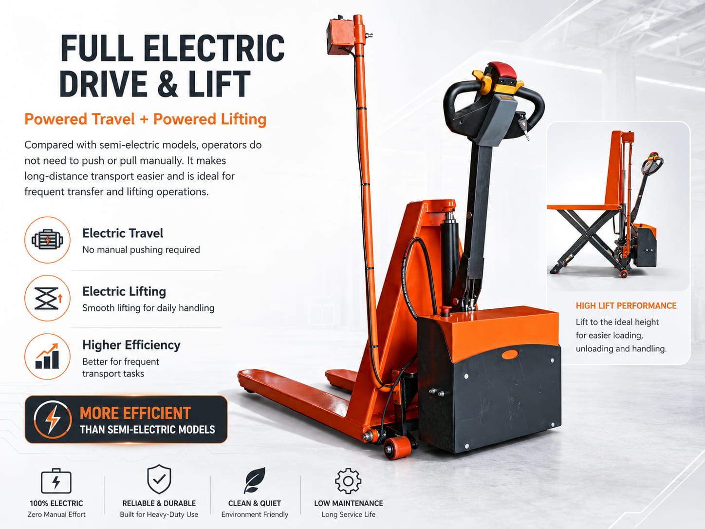 Full Electric Drive and Lift