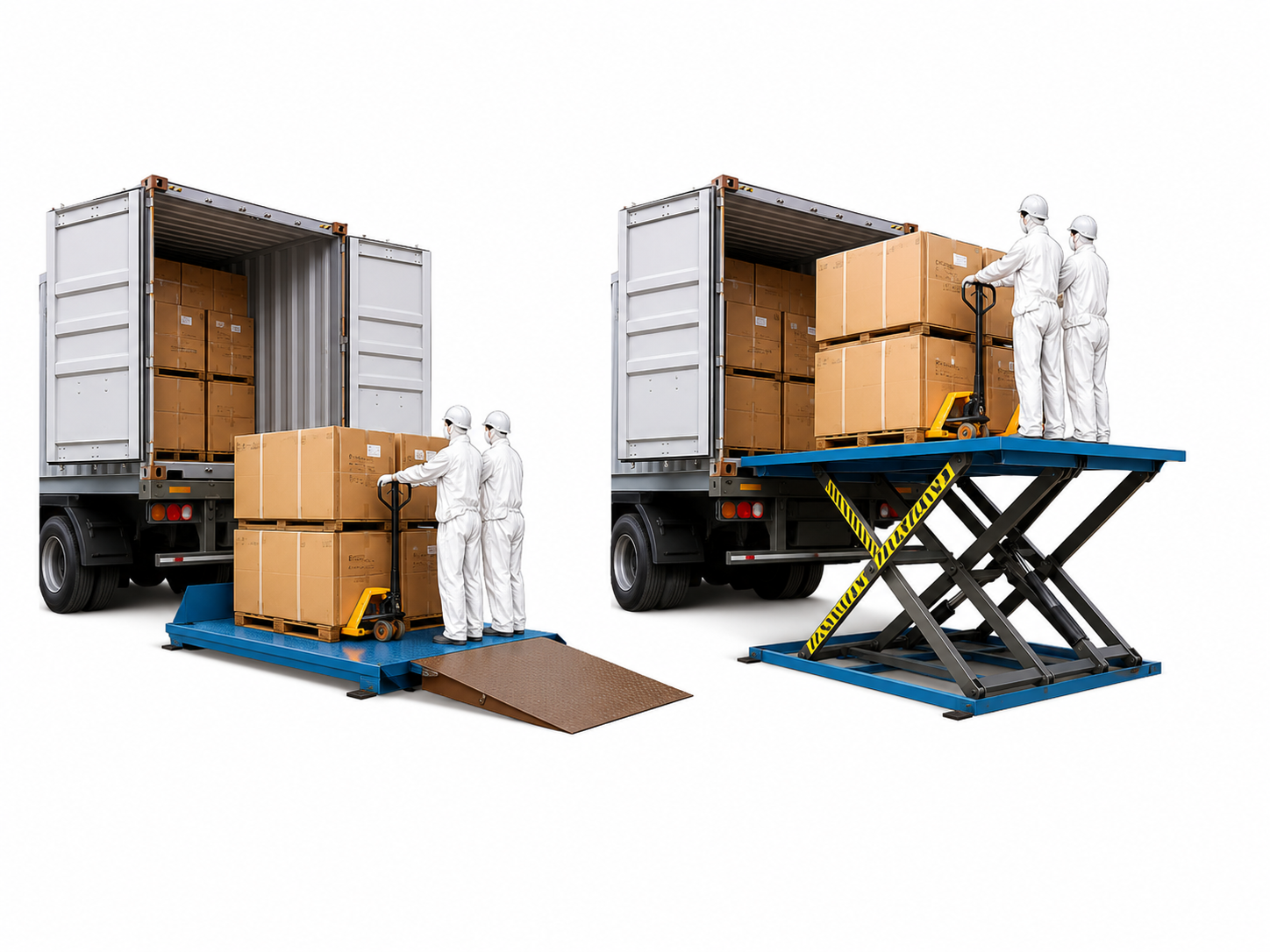 truck loading electric lift platform truck loading electric lift platform